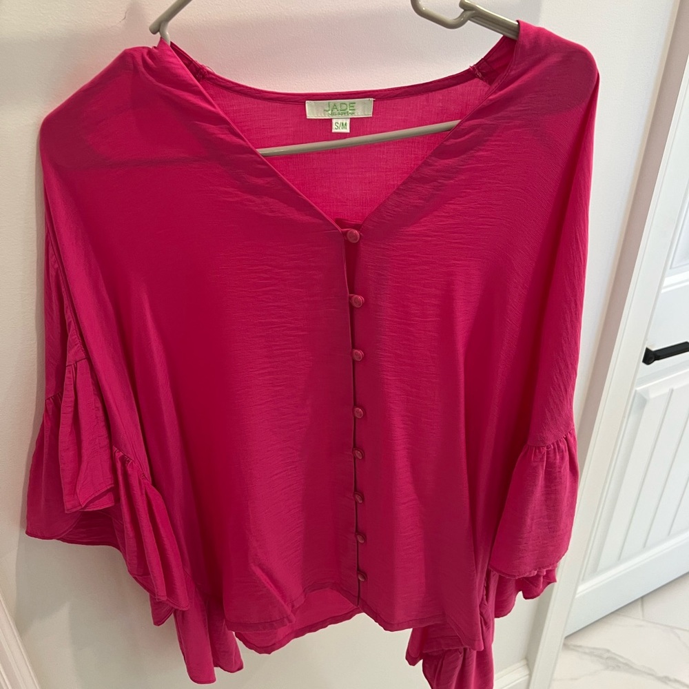 Jade pink top, size s/m